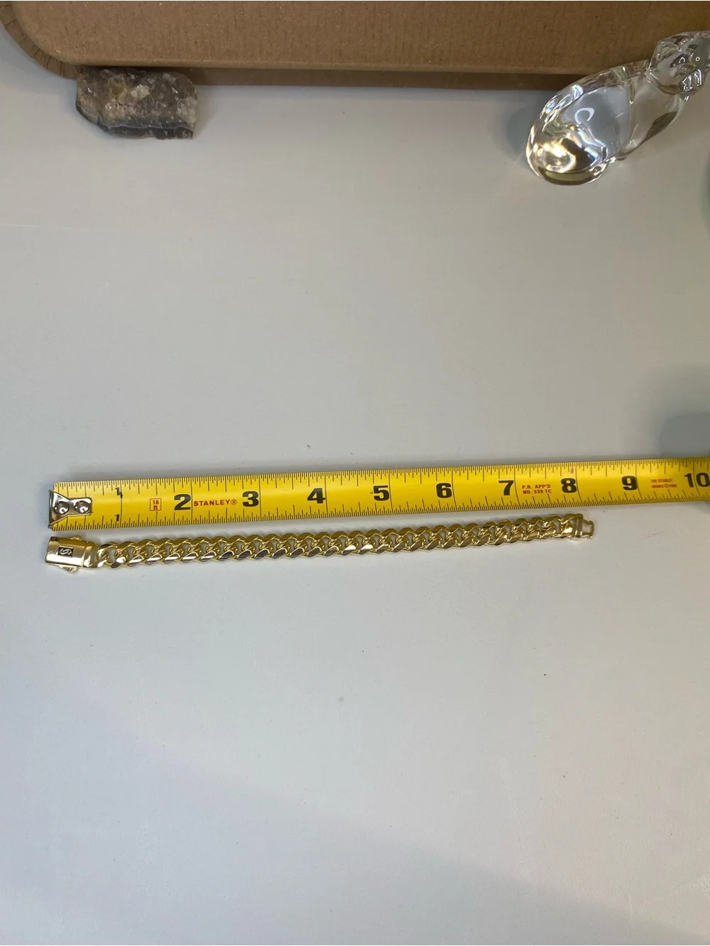 8” Cuban Monaco 14k Gold Filled Bracelet